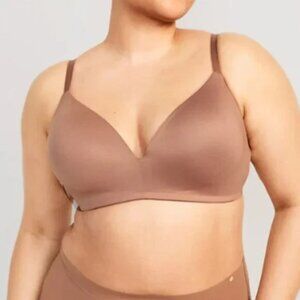 O.N.L.Y. Full Coverage Molded Bra No Underwire Cocoa Fawn Size 44D